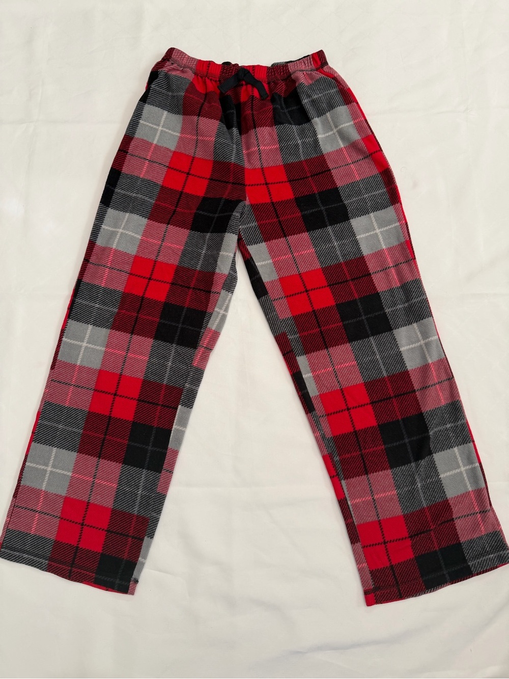 Unisex St. Eve Red/Black Plaid Flannel lounge Pants Size 14   J012